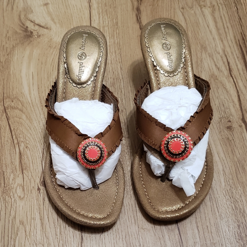 Lindsay Phillips Sandy Bronze Switchflop